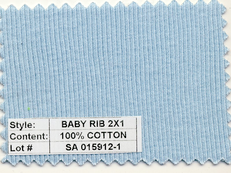 100% Cotton 2x1 Rib 