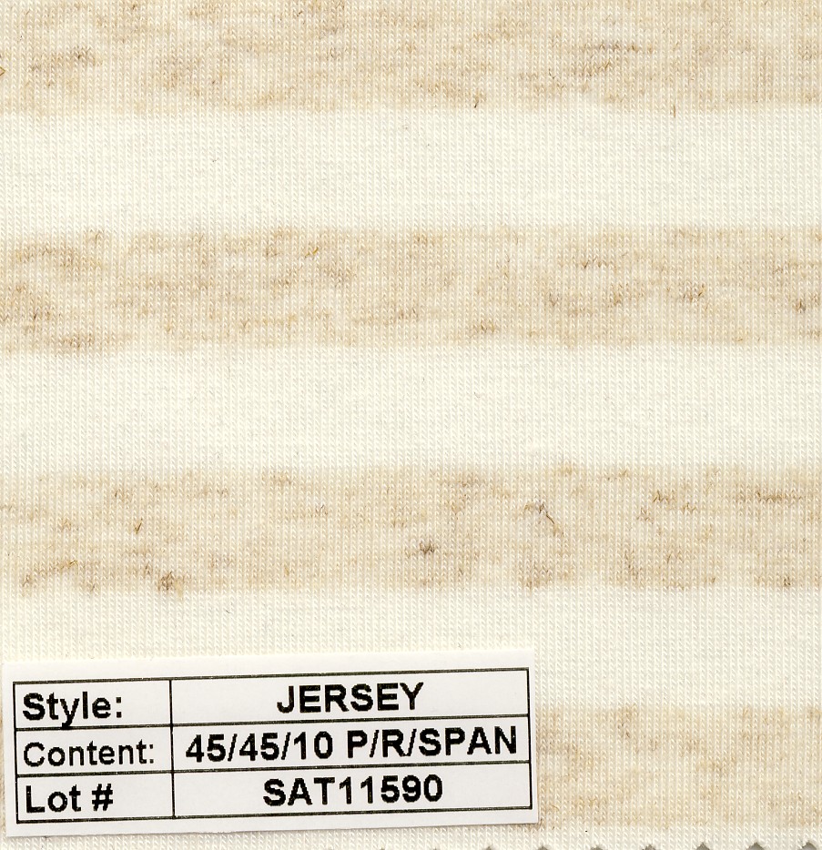 Jersey poly rayon spandex Stripe 1/2''