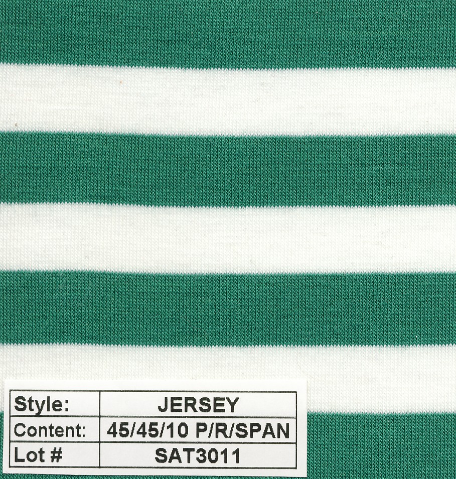 Jersey poly rayon spandex Stripe 1/2''