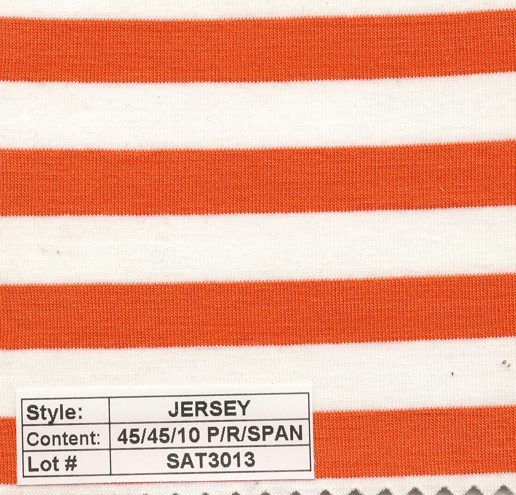 Jersey poly rayon spandex Stripe 1/2''