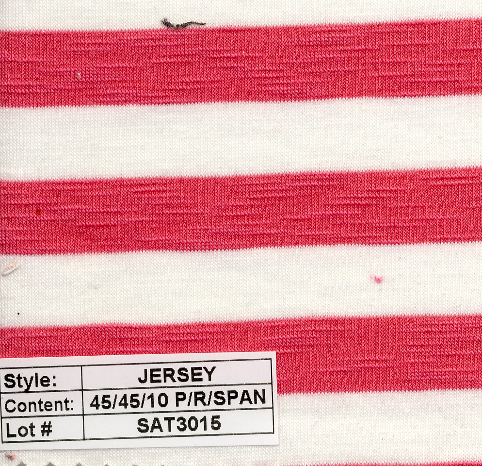 Jersey poly rayon spandex Stripe 1/2''