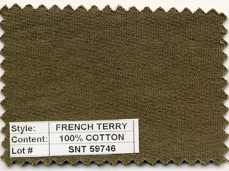 Fabirc by The Yard 100% Cotton French Terry Knit Fabric 11.5 oz